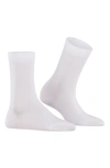 Falke Cotton Touch Cotton Blend Socks In White