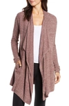 Barefoot Dreamsr Barefoot Dreams Cozychic(tm) Lite Island Cardigan In He-rosewood/ Faded Rose