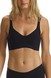 Commando Butter Soft Support Racerback Bralette In Black In Black
