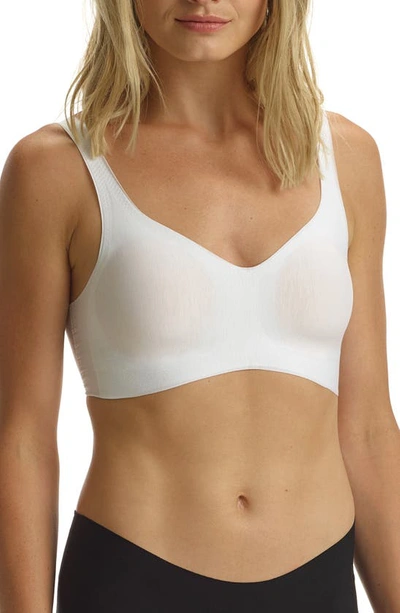 Commando Butter V-neck Modal-blend Bralette In White