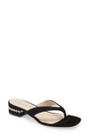 Pelle Moda Niall Slide Sandal In Black Suede