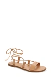 Madewell The Boardwalk Lace-up Sandal In Ashen Sand