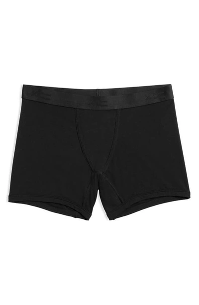 Tomboyx Stretch Modal 4.5-inch Trunks In Black