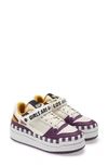 Adidas Originals (wmns) Adidas Girls Are Awesome X Triple Platforum Low 'white Purple Beauty' In Off White/ Maroon/ Black