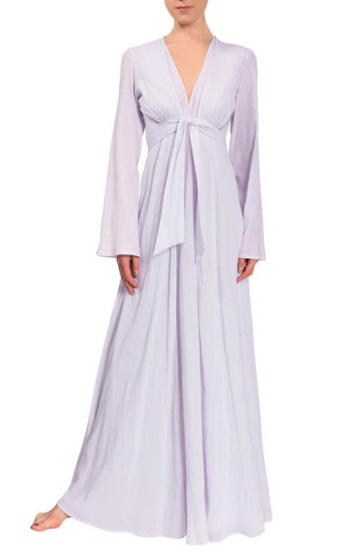 Everyday Ritual Diane Cotton Duster Robe In Lavender