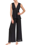 Everyday Ritual Julia Sleeveless Pajama Set In Black