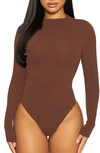 NAKED WARDROBE THE NW THONG BODYSUIT,NW-B0033