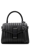 Aldo Erilissax Faux Leather Handbag In Black/ Black