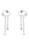 Girls Crew Reigning Clouds Dangle Earrings In Silver