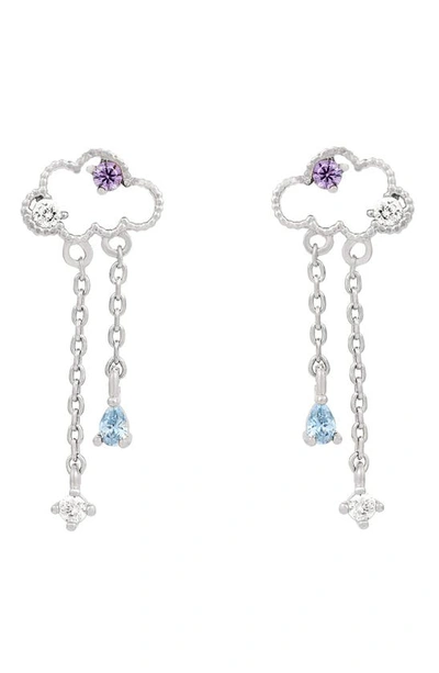 Girls Crew Reigning Clouds Dangle Earrings In Silver