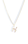 Girls Crew Flutterfly Initial Necklace In Gold H
