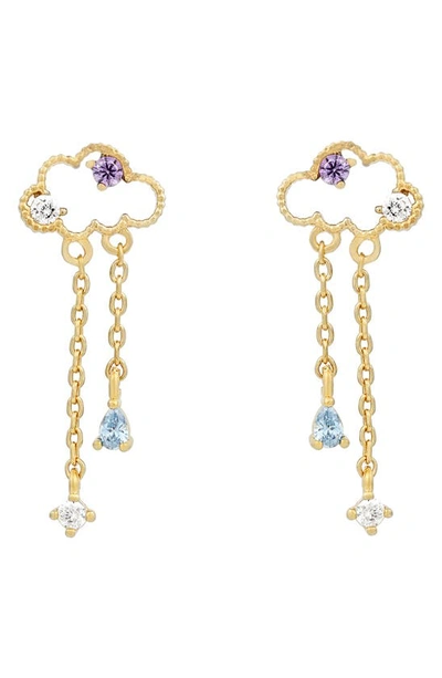 Girls Crew Reigning Clouds Drop Earrings In Gold