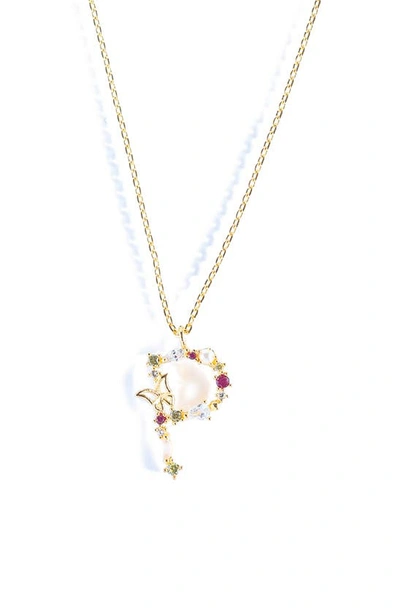 Girls Crew Flutterfly Initial Necklace In Gold P