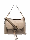 SEE BY CHLOÉ SEE BY CHLOÉ WOMEN'S GREY LEATHER HANDBAG,CHS17US91033023W UNI