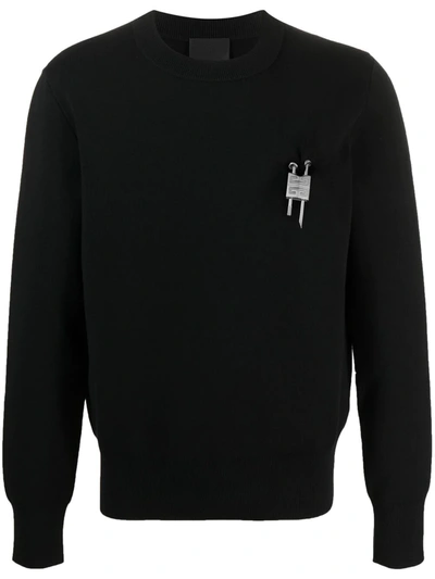 Givenchy Classic Fit Zipped Hoodie With Lock In Black