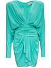 ALEXANDRE VAUTHIER DRAPED COTTON DRESS