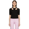 Chloé Cutout Cotton And Wool-blend Sweater In 001 Black