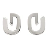GIVENCHY SILVER G-LINK EARRINGS