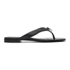 Givenchy Black G Chain Buckle Flat Sandals In 001 Black