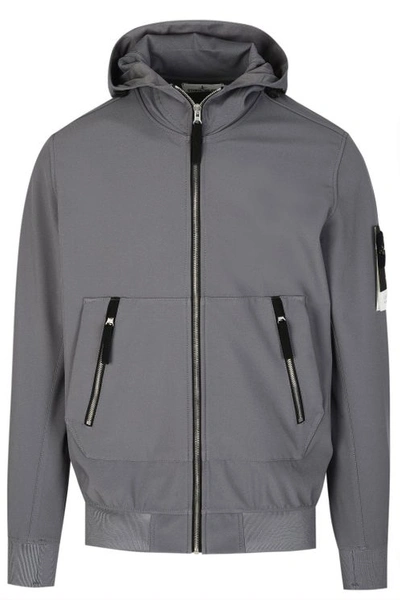 Stone Island 40727 Lightweight Hooded Jacket In Grey