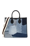 DOLCE & GABBANA DOLCE & GABBANA PATCHWORK DENIM TOTE BAG