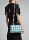 Bottega Veneta Chain Cassette Padded Intrecciato Crossbody Bag In Spearmint