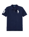Polo Ralph Lauren Big Pony Cotton Mesh Polo Shirt In Navy