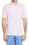 Peter Millar Jubilee Classic Fit Short Sleeve Performance Jersey Polo Shirt In Palmer Pink