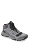 Keen Tempo Flex Waterproof Mid Hiking Boot In Drizzle/ Black