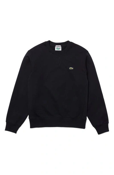 Lacoste Men's Sport Cotton Blend Fleece Sweatshirt - 3xl - 8 In Black