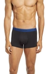 Calvin Klein 3-pack Low Rise Microfiber Trunks In Blk/ Blk/ Blk