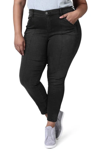 Slink Jeans Pintuck High Waist Ankle Slim Jeans In Shyla