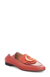 Chloé C Convertible Loafer In Earthy Red