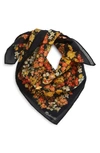 Packed Floral Almost Black