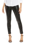 COMMANDO HIGH WAIST SEQUIN LEGGINGS,SLG38