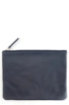 Royce New York Royce Leather Travel Pouch In Navy Blue