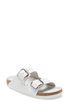 Birkenstock Arizona Big Buckle Slide Sandal In White