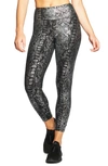 Heroine Sport Marvel Metallic High Waist Leggings In Python