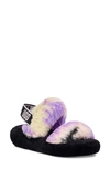 Ugg Oh Yeah Tie-dye Faux Shearling Slingback Slippers In Magnolia Tie Dye