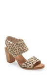 Toms Majorca Block Heel Sandal In Natural Beige