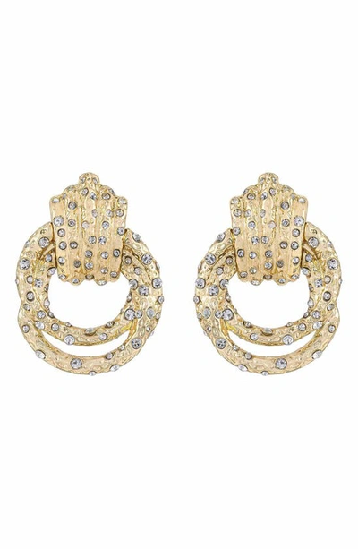 ETTIKA CRYSTAL KNOT EARRINGS,E2988.G