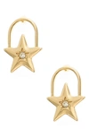 Ettika Star Stud Earrings In Gold