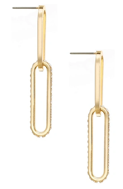 Ettika Link Drop Earrings In Gold