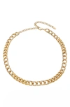 Ettika Chunky Crystal Chain Necklace In Gold