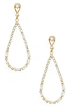 Ettika Crystal Teardrop Earrings In Gold