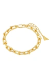 Sterling Forever Women's U Chain Bracelet In Gold
