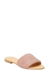 Nisolo Isla Woven Slide Sandal In Pink