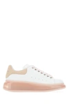 Alexander Mcqueen Oversize Low-top Sneakers In White/rose