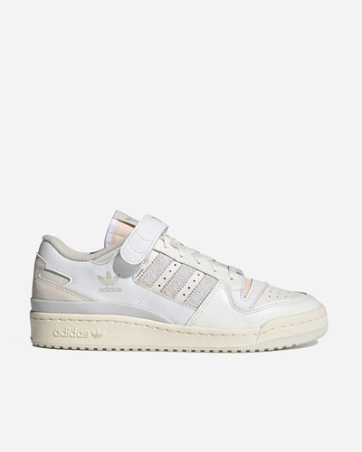 Adidas Originals + Net Sustain Forum 84 Leather And Suede Sneakers In Off-white