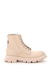 Alexander Mcqueen Wander Lace-up Boots In Blush 211